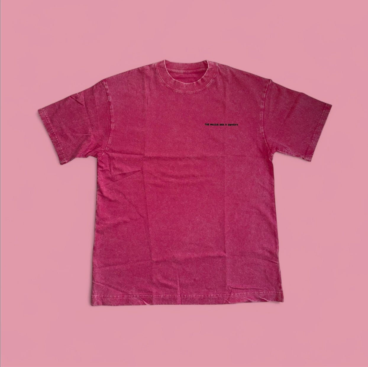The Majlis Box x HNYFITT. Hot Pink Washed Tee