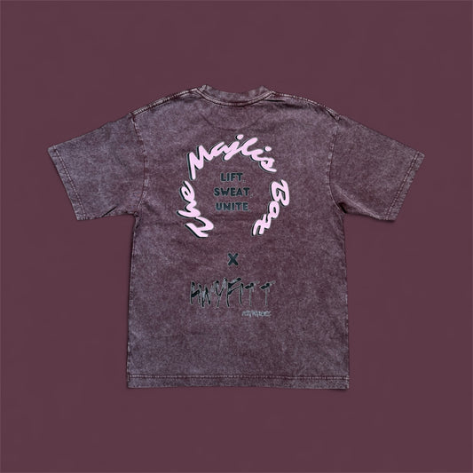 The Majlis Box x HNYFITT. Maroon Washed Tee