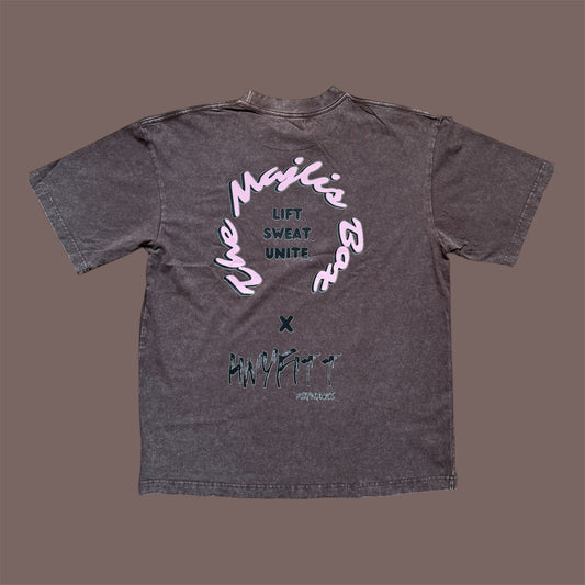 The Majlis Box x HNYFITT. Mocha Washed Tee