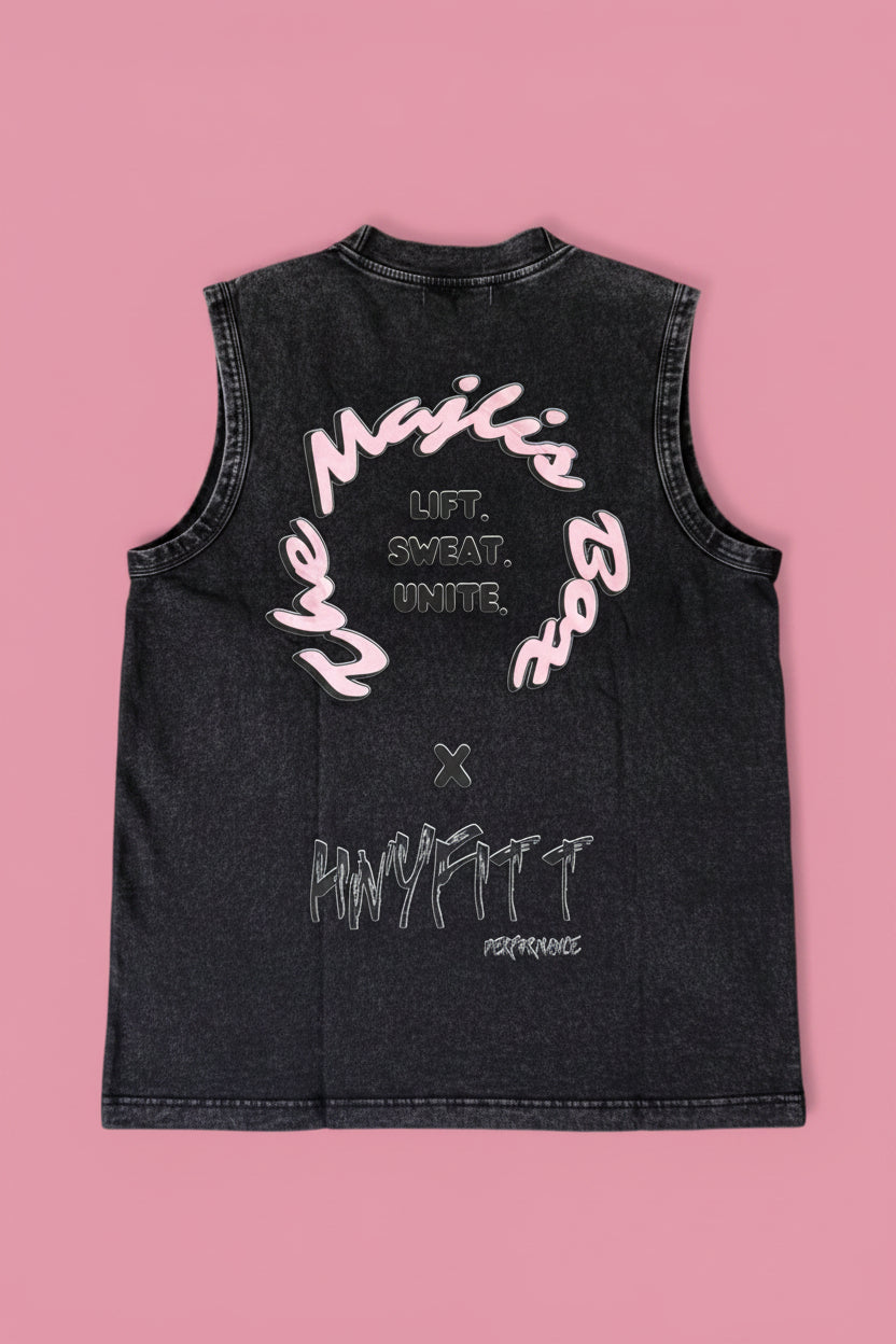 The Majlis Box x Hnyfitt Atomic Black Cut Tee