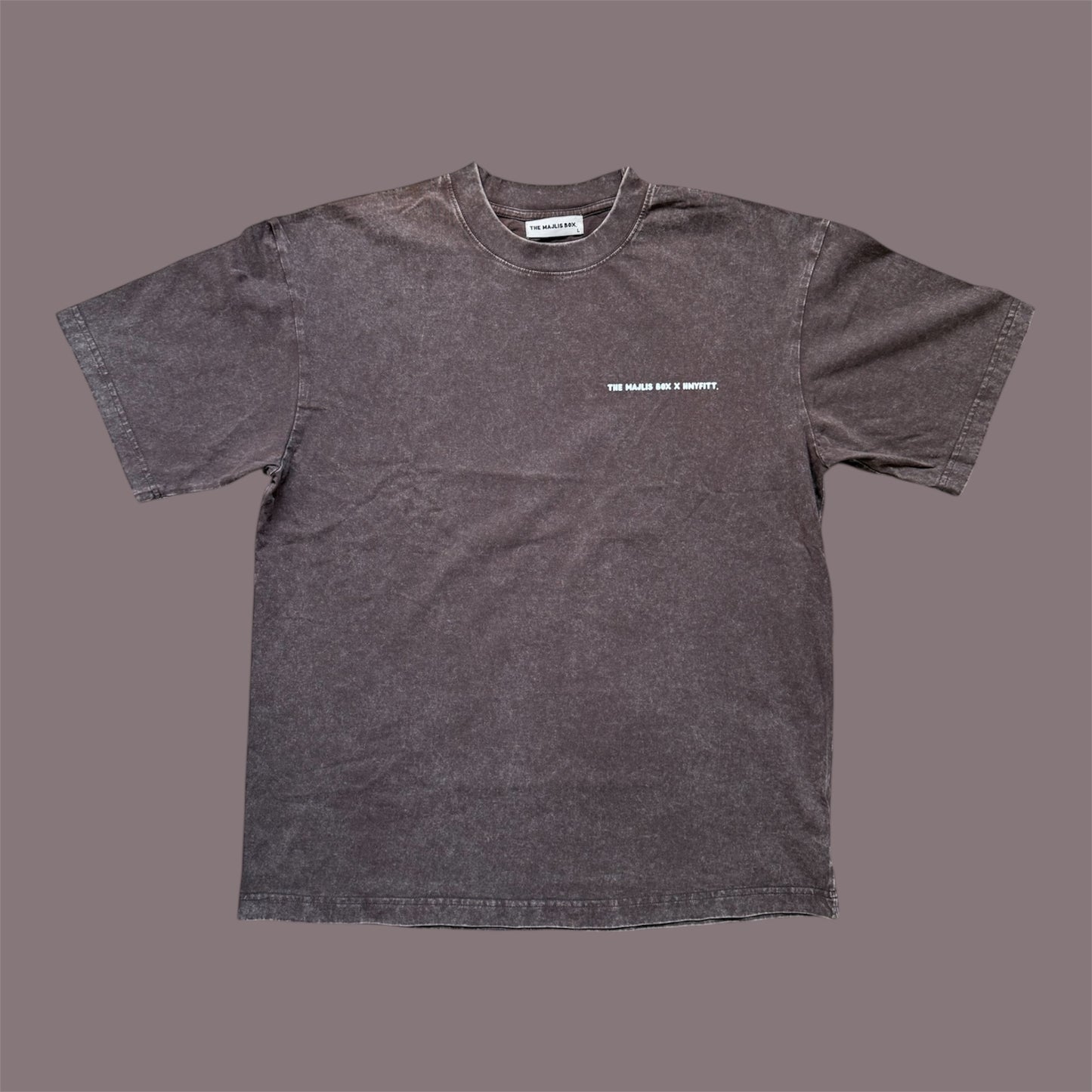 The Majlis Box x HNYFITT. Mocha Washed Tee