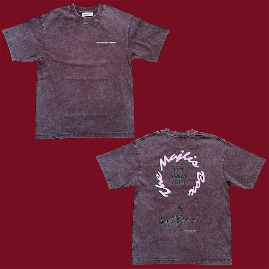 The Majlis Box x HNYFITT. Maroon Washed Tee