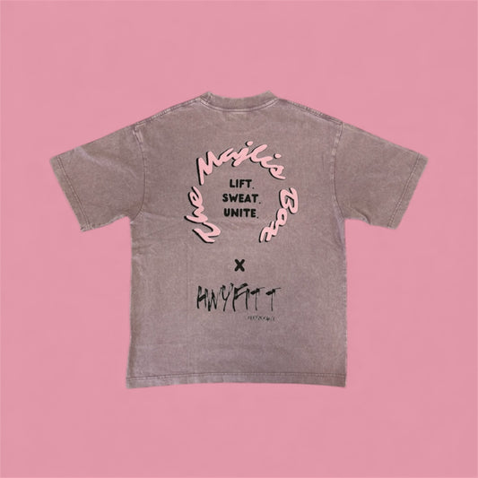 The Majlis Box x HNYFITT. Purple Washed Out Tee